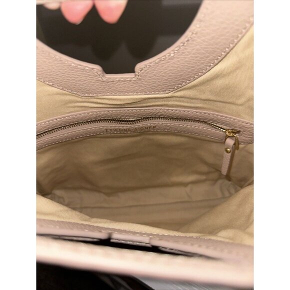 Etienne Aigner Bombe"A" Clutch Handbag Tan Leather New - Picture 8 of 10